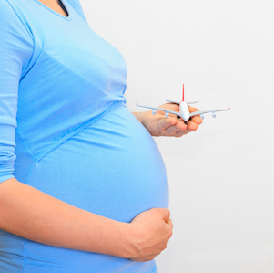 viaje en avion de embarazada