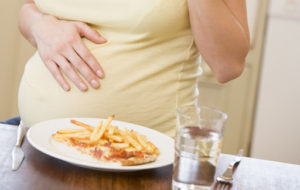 embarazada come grasas