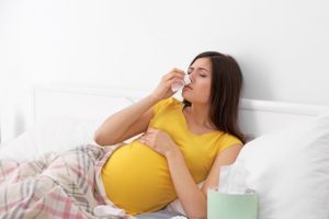embarazada con alergia