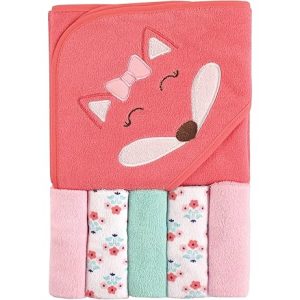 Hudson Baby Animal Face Hooded Towel